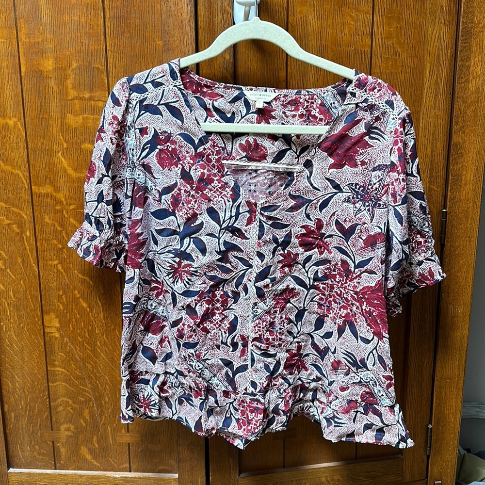 Lucky Brand short-sleeve blouse